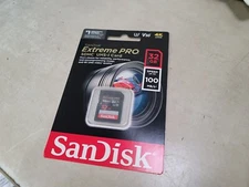 SEALED SanDisk Extreme PRO 32 GB Class 10/UHS-I [U3] V30 SDHC
