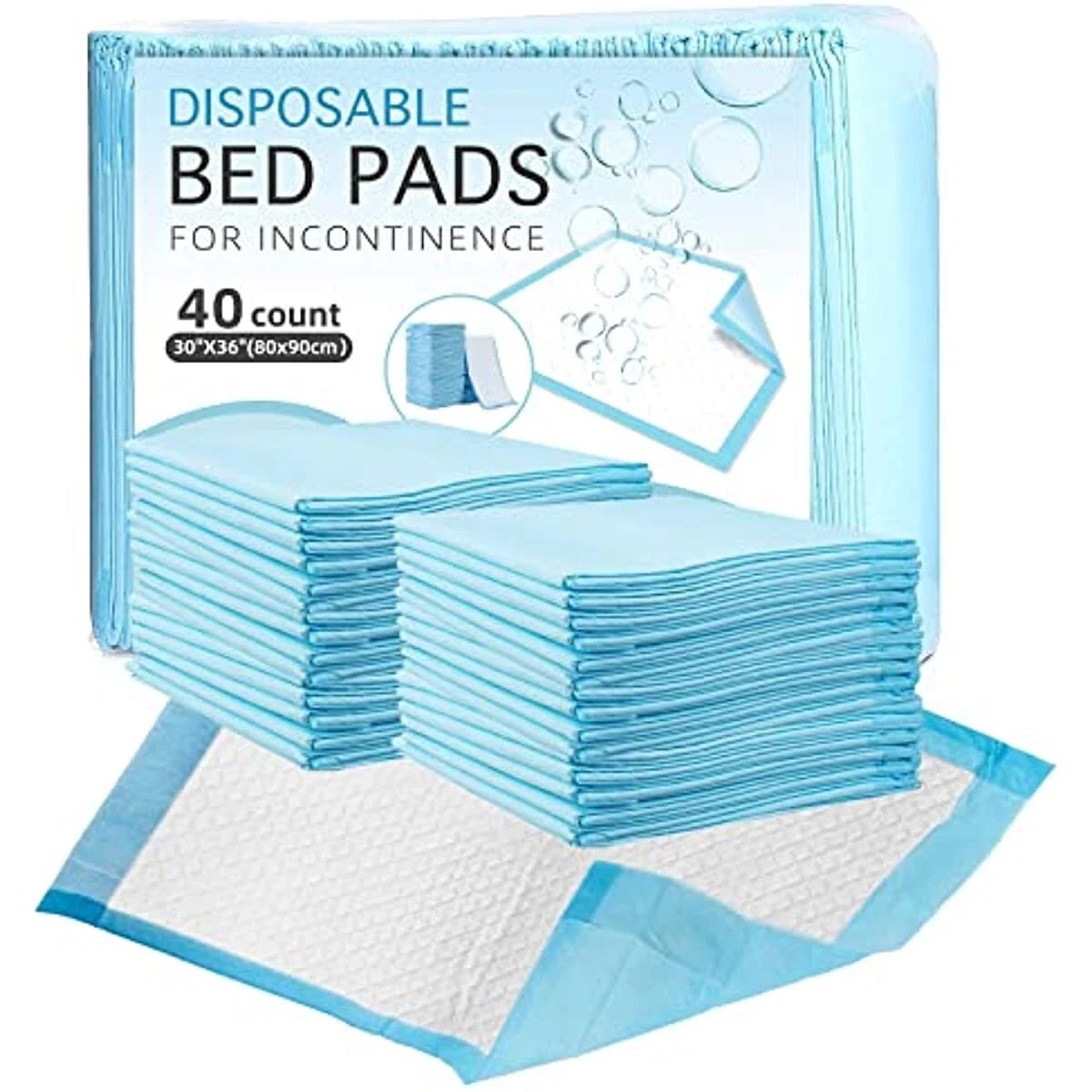 Disposable Bed Pads for Incontinence Heavy Duty Soft Surface