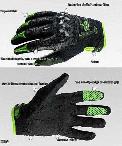 Neu Bomber Motorrad handschuhe Leder Schutz Roller Biker Geländesport Rad - Bild 3 von 8
