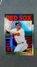 2021 Topps Chrome 1986 35th Anniversary #8 Xander Bogaerts Red Sox
