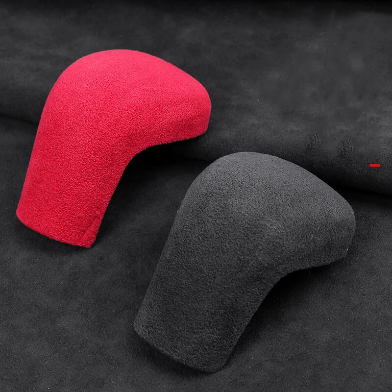 Cubierta adhesiva de perilla de cambio de marchas Alcantara para Toyota Corolla 2019-2024 Foto 3 de 4