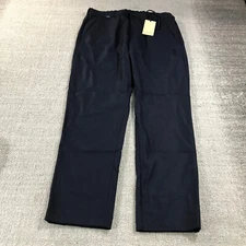 SCOTCH  SODA Pants Mens 52 Wool-Blended Dress Trousers Drawstring Blue Casual