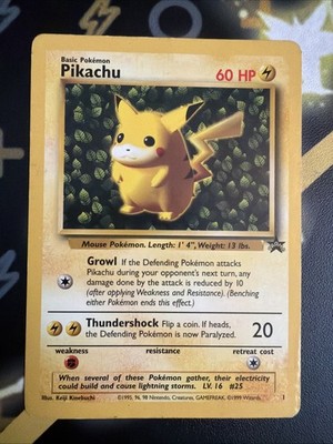 Pokemon TCG Pikachu  Ivy  1 WOTC Black Star Promo MP