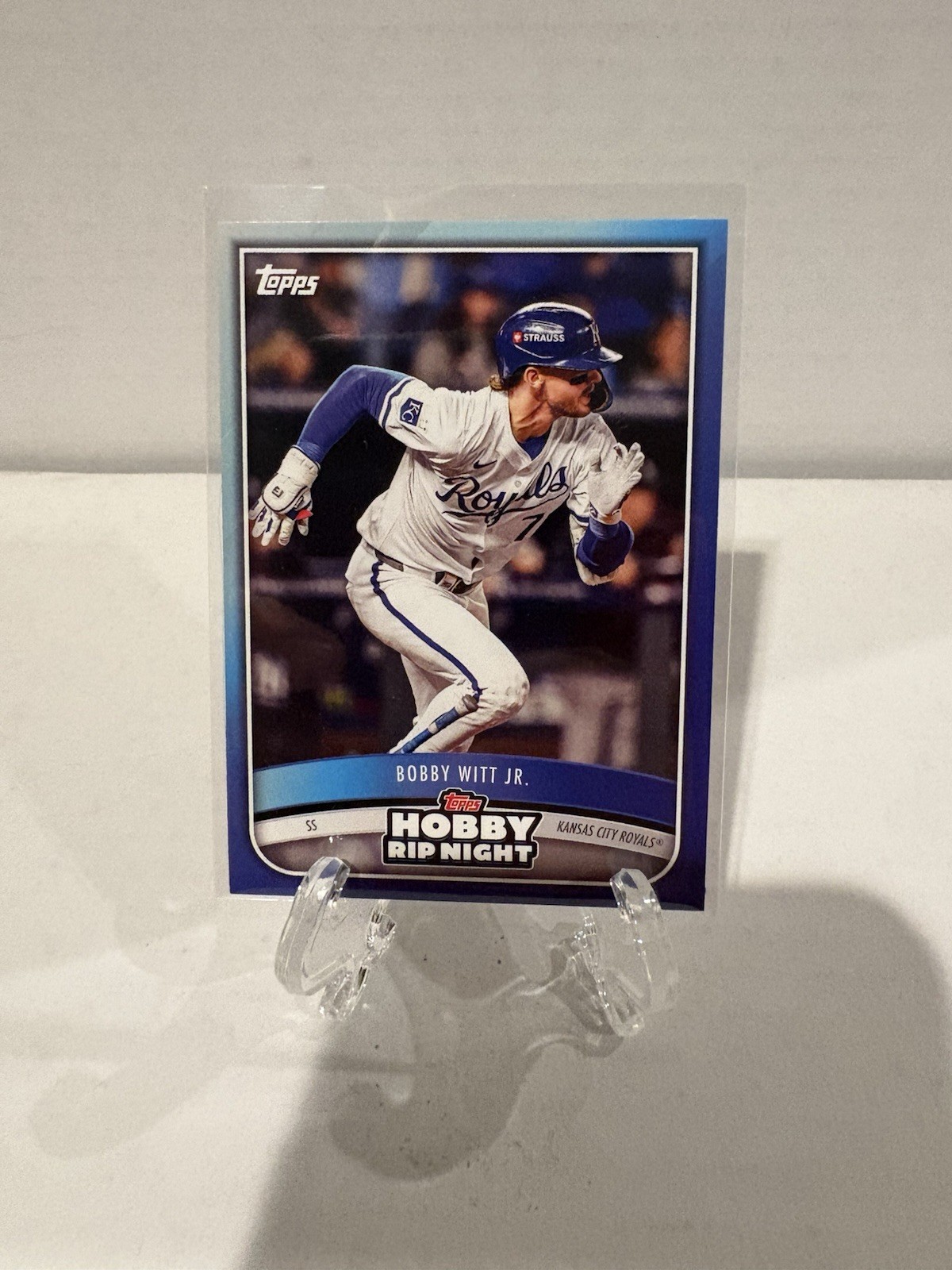 2025 Topps Hobby Rip Night Blue #10 Bobby Witt Jr Kansas City Royals