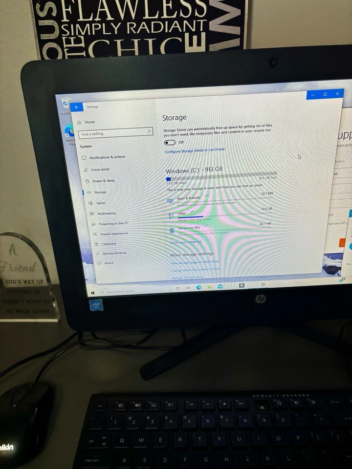 HP 20-c022 19.5 inch (500B, Intel Celeron., 2GHz, 4GB) All-in-One Desktop CLEAN! - Image 2 of 4