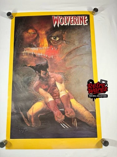 Wolverine 1988 Monster Poster 22x34” Marvel Press Poster Comics X-men Vintage