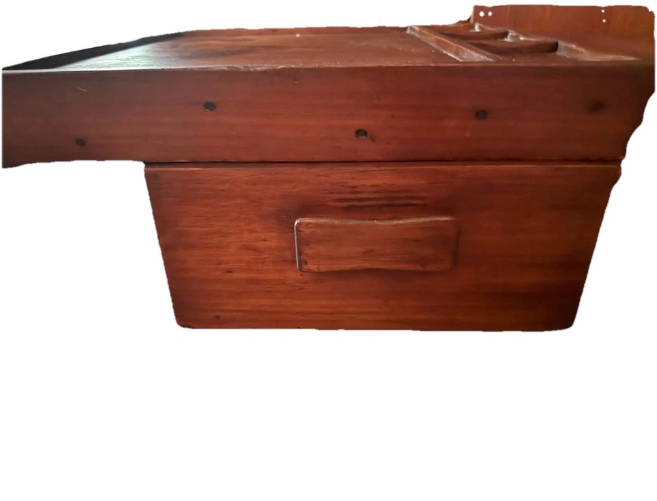 Antiguo banco zapatero de arce macizo, mediados del siglo XX, hecho a mano primitivo Foto 2 de 4