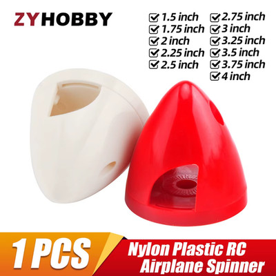 Nylon RC Propeller Spinner rot/weiß 1,5''-4'' Zoll mehrere Größen RC Flugzeuge UK