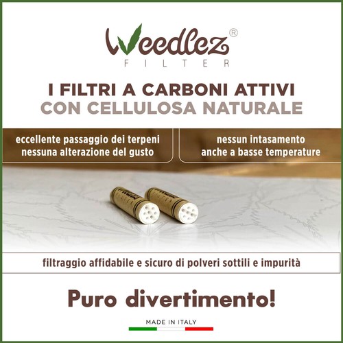500 Filtri - Weedlez Smart Filter - Big Flow 7mm - Filtri ai carboni attivi - Zdjęcie 4 z 7