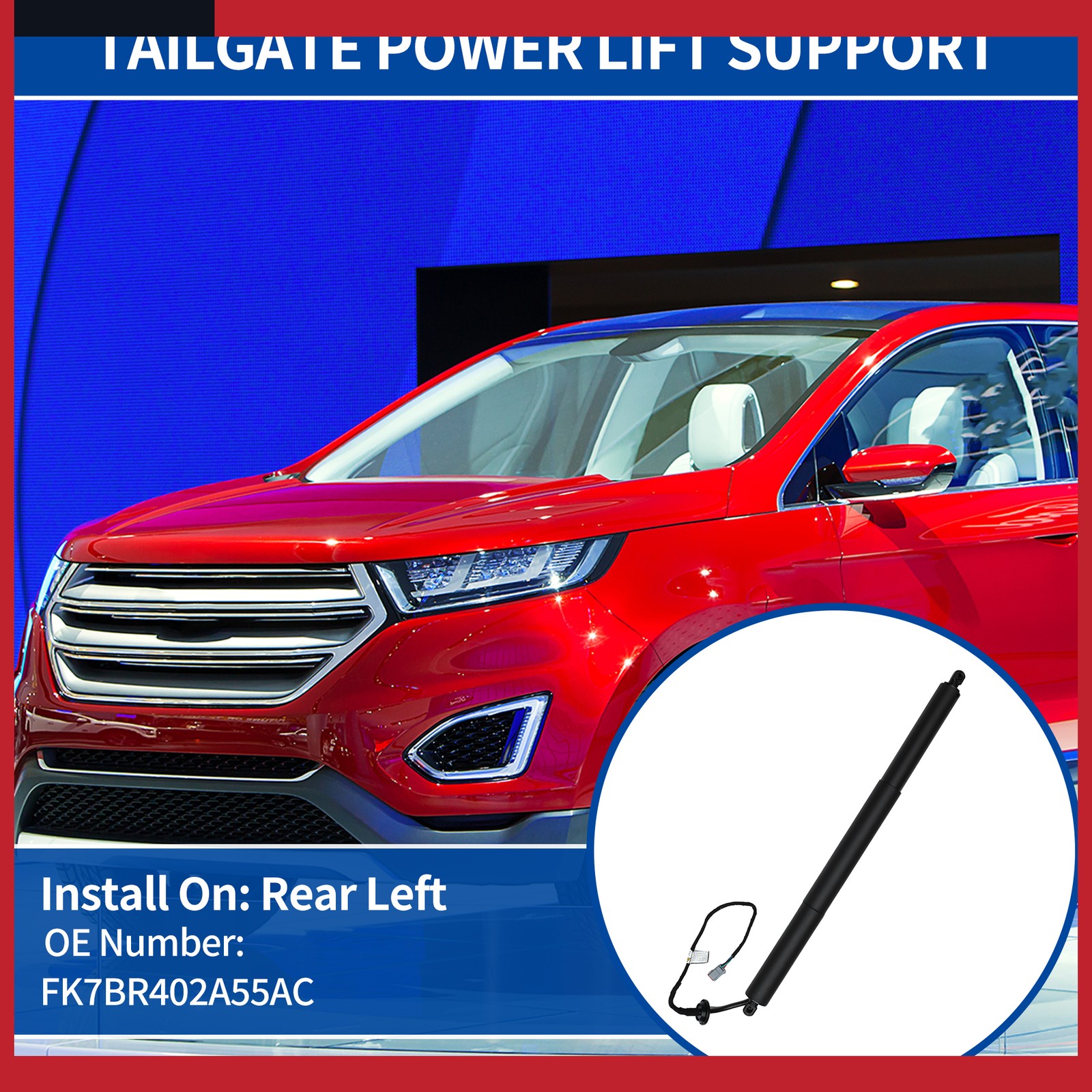 Packof1 for Ford Edge 15-21 No.FK7BR402A55AC Rear LH Tailgate Power Lift Support