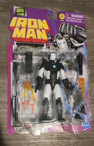 Figura de acción retro Iron Man War Machine de Marvel Legends Hasbro