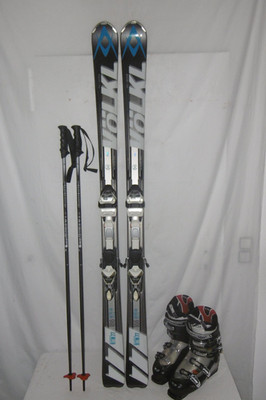 VÖLKL '' RTM '' TOP SKI ALLROUND CARVER 166 CM + SKISCHUHE GR: 43 IM SET