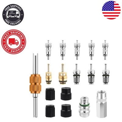 Durable A/C Valve Core Replacement Tool Kit - Solve Refrigerant Loss Fast
