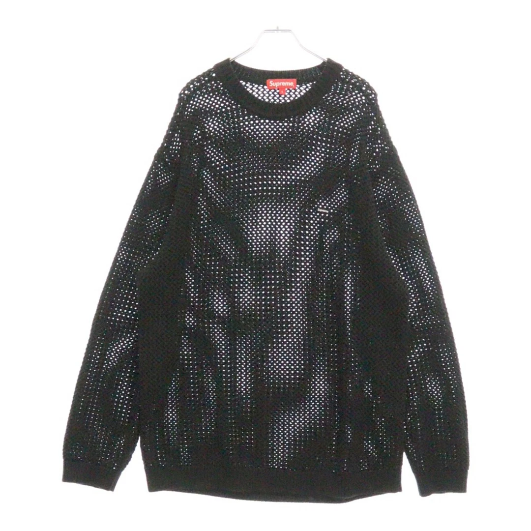 Pull SUPREME 22SS tricot ouvert petite boîte logo noir occasion 83d46604f8037ffb9e3046f