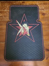 Vintage Plasticolor Betty Boop Star Black Rubber Universal Front Floor Mat 16x24