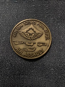 4th BN. 123rd Avn. Regt. Air Assault Alaska Challenge Coin
