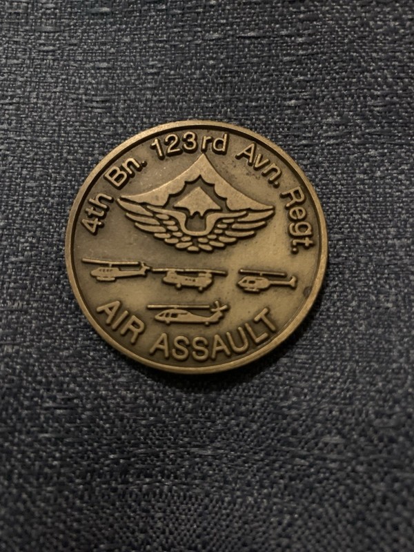 4th BN. 123rd Avn. Regt. Air Assault Alaska Challenge Coin