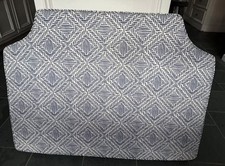 Twin Dorm Upholstered Headboard Cushion Sticks on & won't damage wall USA MADE