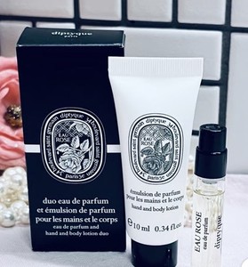 Diptyque Eau Rose Eau De Parfum Duo Set-Parfum 2ml + Lotion 10ml