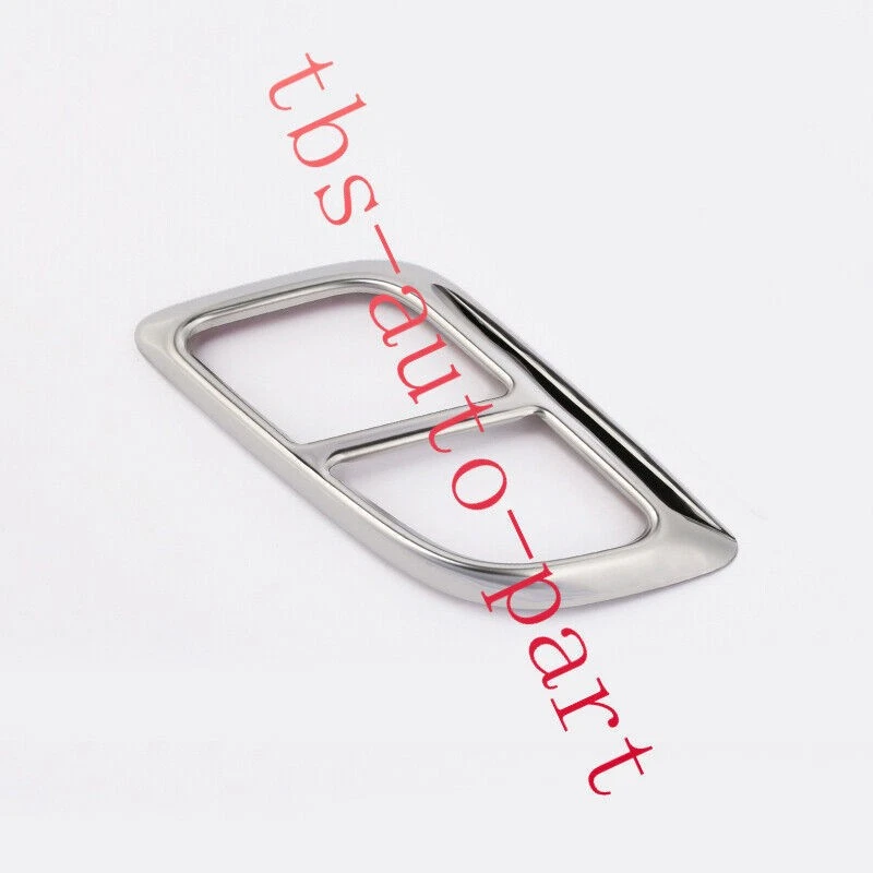 Ajuste para Lincoln MKX 2016-18 parachoques trasero de acero inoxidable tubo de escape marco de ajuste Foto 3 de 4