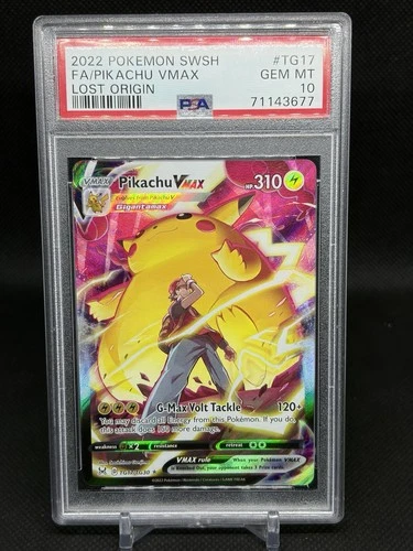 Pikachu VMAX TG17/TG30 Swsh11: Lost Origin Trainer Gallery Holo PSA 10