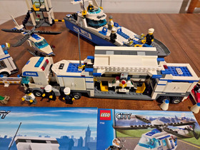 LOT OF 4 LEGO CITY POLICE COMMAND CENTER  7743 WITH SETS 7287, 7286, & 7741