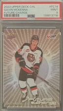 Gavin McKenna Rookie 2023-24 Upper Deck CHL #FC-14 Future Charge (RC) PSA 9 MINT