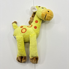 Fisher Price Yellow Spotted Giraffe Plush Stuffed Animal 8 Mattel