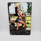 Vintage Tin Metal Signs - Pin Up Girls Sexy Posters Wall Decor Retro  Sign