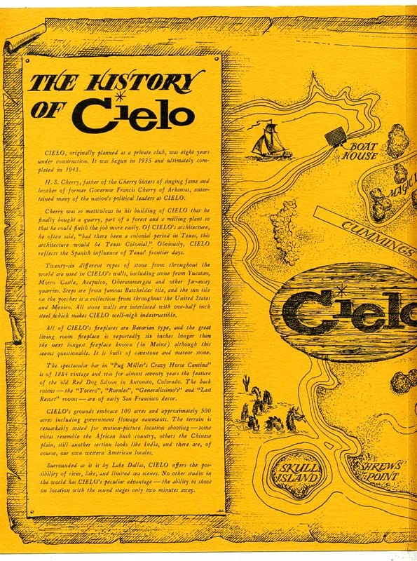 Cielo Cantina Cielo Ranch Menu History McLendon Radio Pictures Lake ...