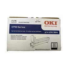 NEW OKI Genuine Image Printer Drum (Black) C710 Series 43913804 OEM Fact Sealed!