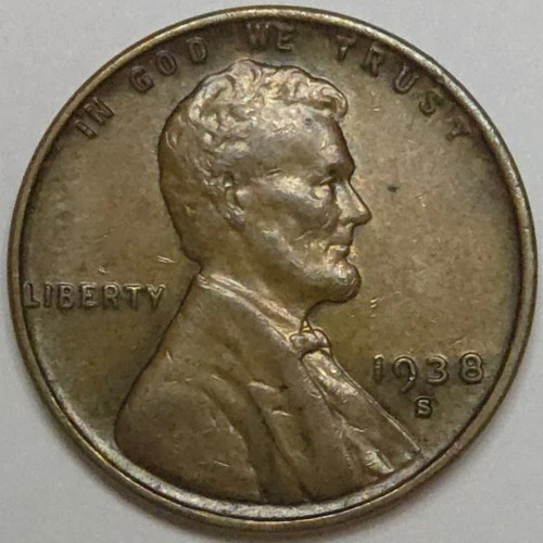 1938-S Lincoln Wheat Cent - XF (Lot#1)