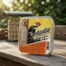 Pine Tree Farms Woodpecker High Energy Suet Seed Cake 11-oz