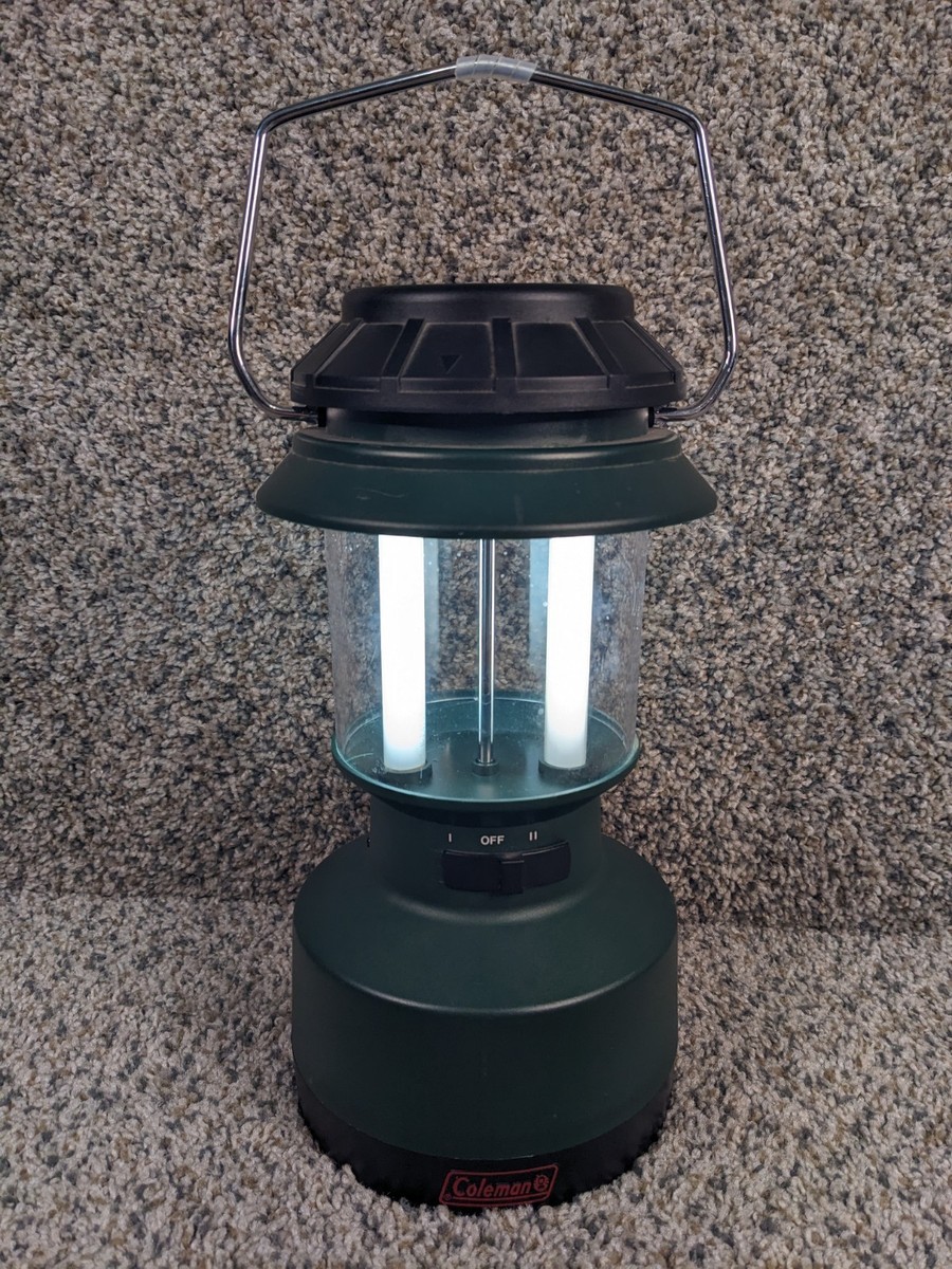 Coleman Retro Lantern 15W 調光機能付き 明るいタイプ Vintage Coleman Rechargeable Twin Tube Fluorescent Lantern Lamp w
