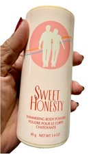New Sealed Avon Sweet Honesty Shimmering Body Powder 1.4 oz Discontinued