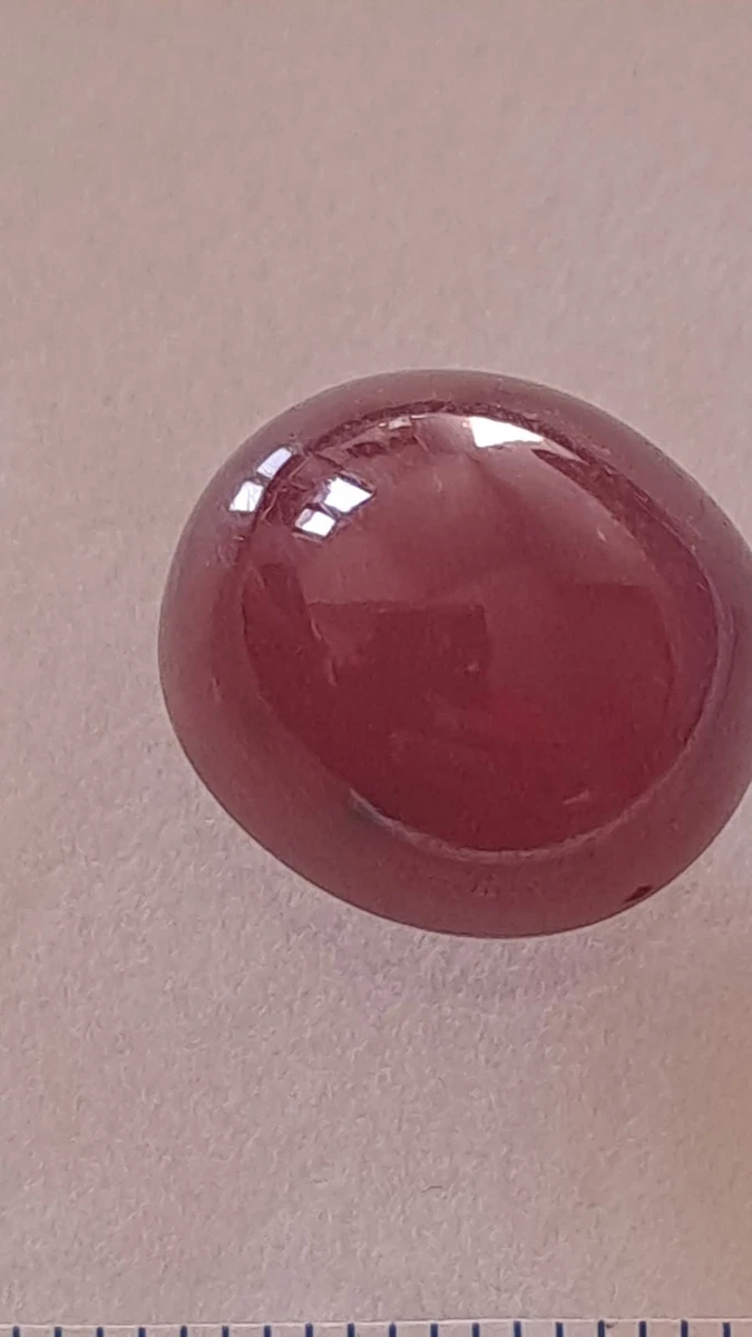 Anello K18YG Cabochon Rubino Diamante 0,60ct D0,46ct - Spedizione - Foto 12