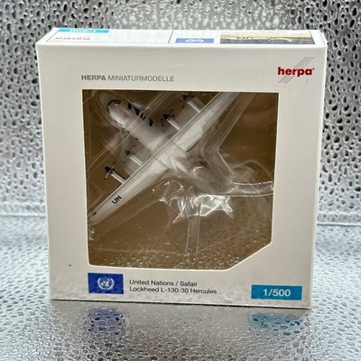 Herpa Wings 518161 United Nations / Safair Lockheed L-100-30 Hercules UN 1/500