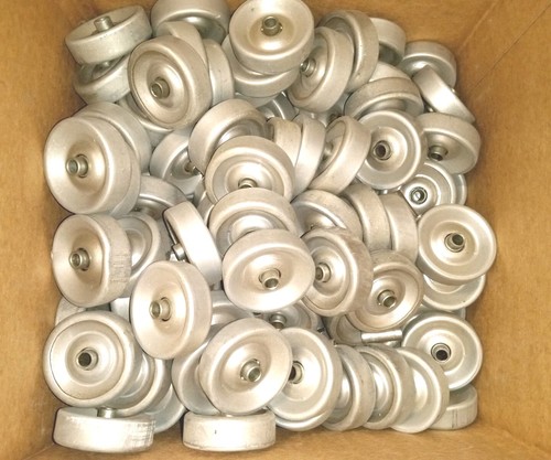 Lot of 30 Good Hytrol Skate Conveyor Roller Wheels 1-15/16" x 5/8" 1/4" Axle