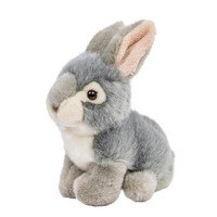 Kuscheltier Hase 16 Cm Grau/Weiß PlüSchhase Teddys Rothenburg Kaninchen HäSchen
