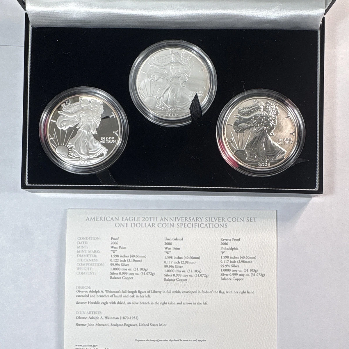 American Eagle Proof 2006 Silver Bullion Coins for sale | eBay