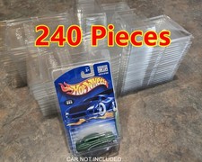 240 HotWheels Collector Mainline Protector Pack Clear Clamshell Display Cases TH