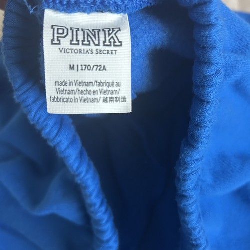 Victoria's Secret PINK Women's Cowl Neck Sweatshirt & Pants Size M Yale Blue - Picture 5 of 24