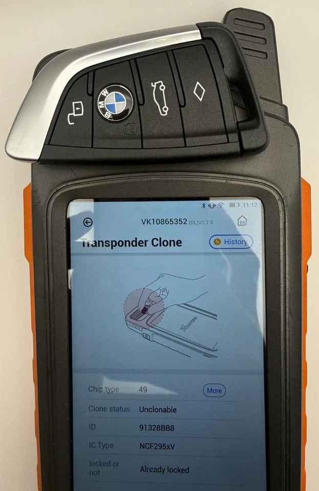 Genuine BMW Smart Key Fob 434 N5F-ID21A 1 2 3 Series HUNGARY version BDC2 / BDC3 - Image 3 of 3