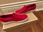 MICHAEL KORS KEATON RED SLIP ON SHOES SZ 6 — photo 7