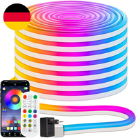 Cciland 15 M RGB Neon LED Strip, Neon LED Streifen Mit App/Fernbedienung | IP67