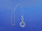 GRANDMA GRABE'S BEAUTIFUL VINTAGE 925 STERLING SILVER CZ RINGS 7G NECKLACE
