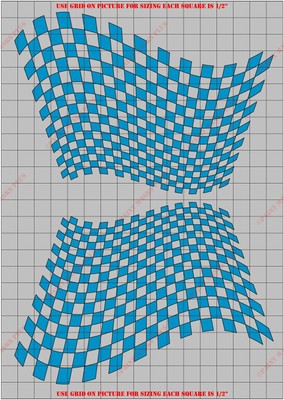 CKR5037PT Wavy Checkers General Paint Mask/ Stencil Kit