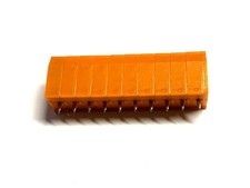 739-160, Federklemmblock, Orange, 24A, 630V, RM5,08, 2,5 Quadrat, WAGO, 10 polig