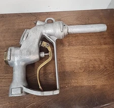VINTAGE USED OPW 1290 BRASS HANDLE HIGH OUTPUT FUEL SERVICE NOZZLE 1 1/2" INLET