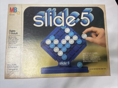 Vintage** 1980 Milton Bradley SLIDE 5 COMPLETE GAME!!